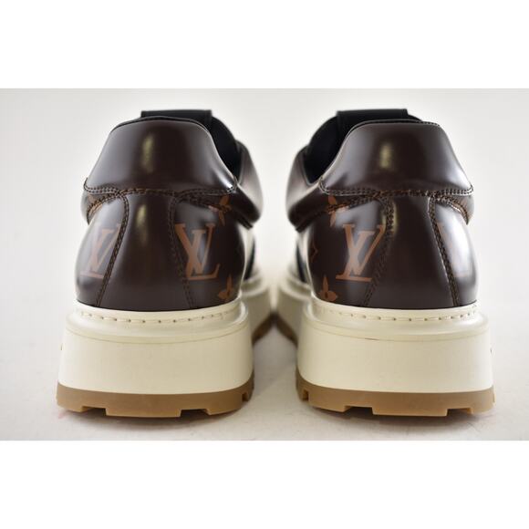 Louis Vuitton LV x NBA Abbesses Derby Ebony Brown Monogram Sneaker UK 9 US 10 11 - Picture 16 of 16